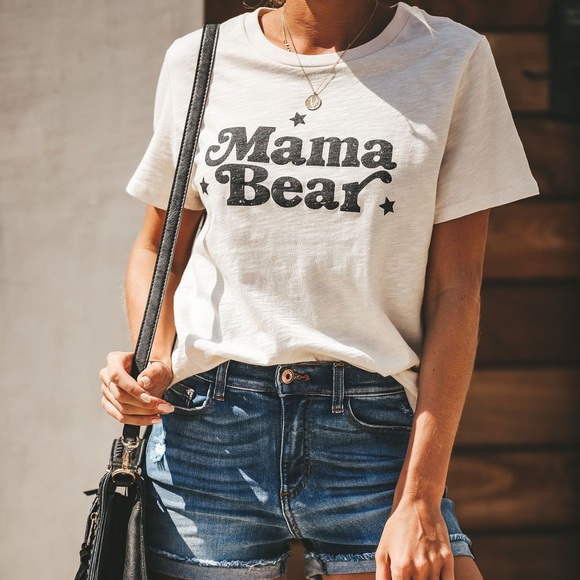 NEW // Mama Bear Cotton Tee - Picture 1 of 6